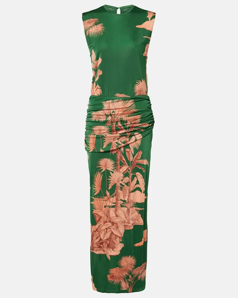 Johanna Ortiz Bedrucktes Maxikleid Finding The Way Grün