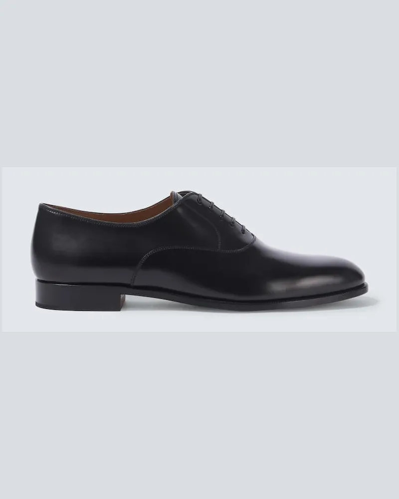 Loro Piana Schnürschuhe Sergio Walk aus Leder Schwarz
