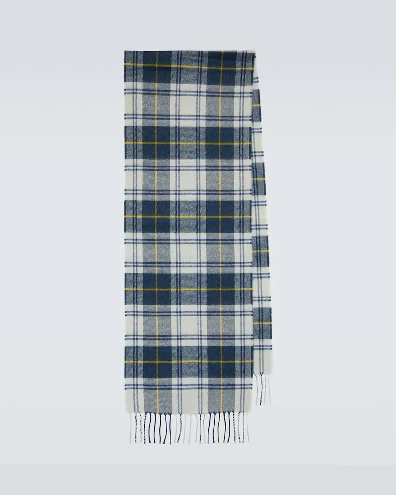 Dunhill Schal aus Kaschmir Blau