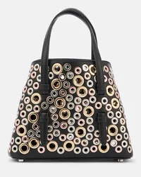 Alaïa Alaia Verzierte Tote Mina 20 aus Leder Schwarz