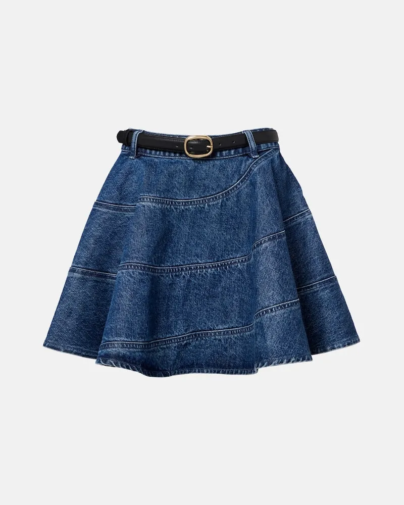 Self-Portrait Jeansrock Blau