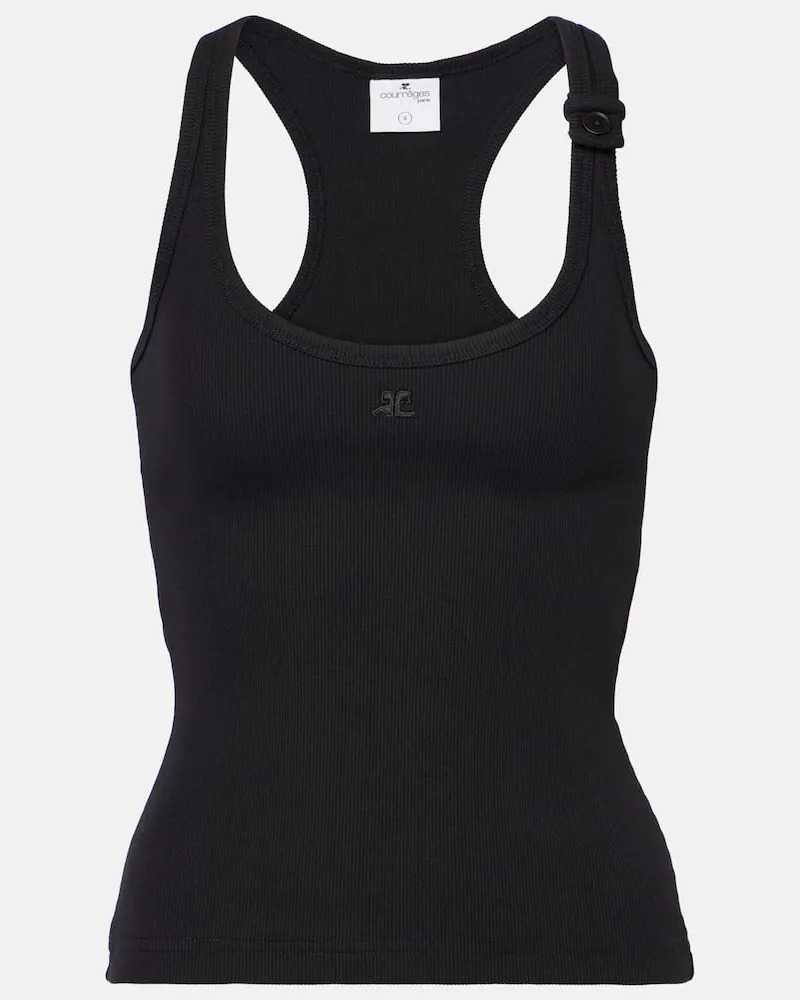 Courrèges Courrèges Top aus Baumwolle Schwarz