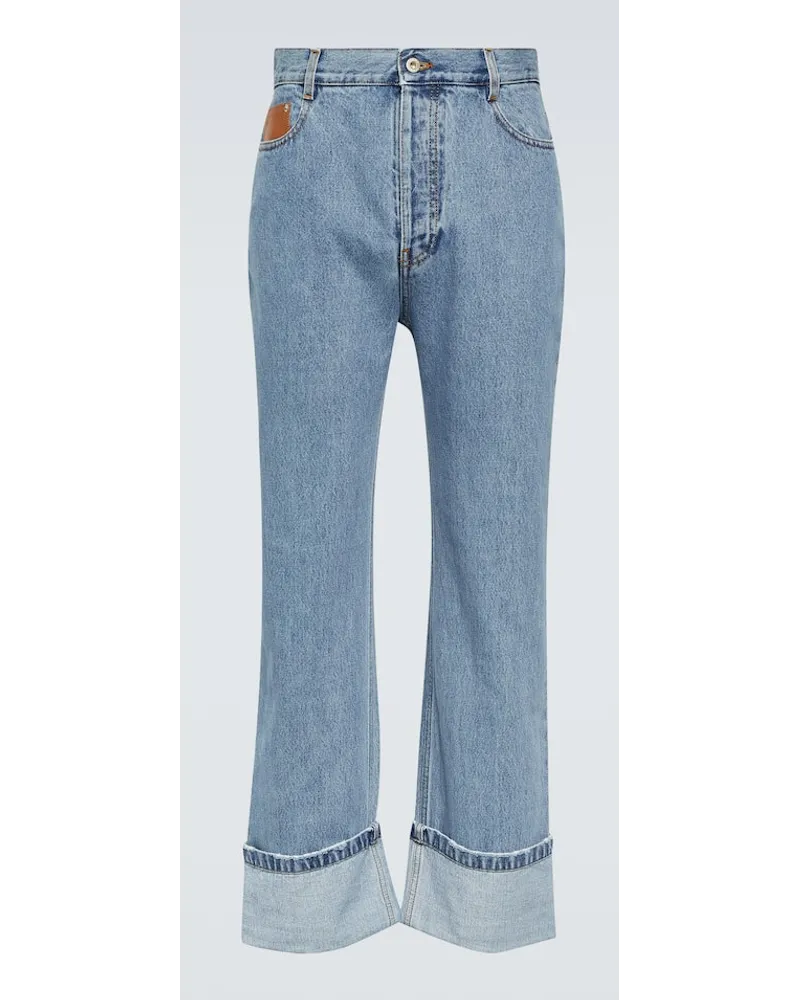 Loewe Straight Jeans Fisherman Blau