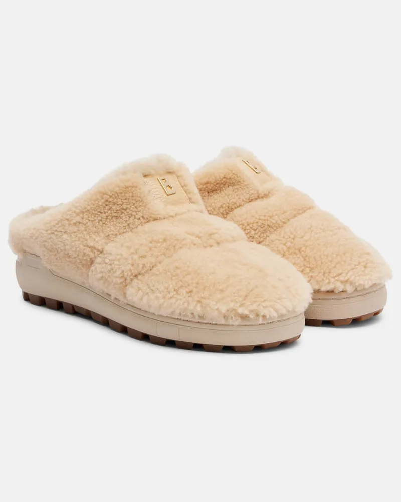 Bogner Slippers Chamonix 17 aus Shearling Weiß