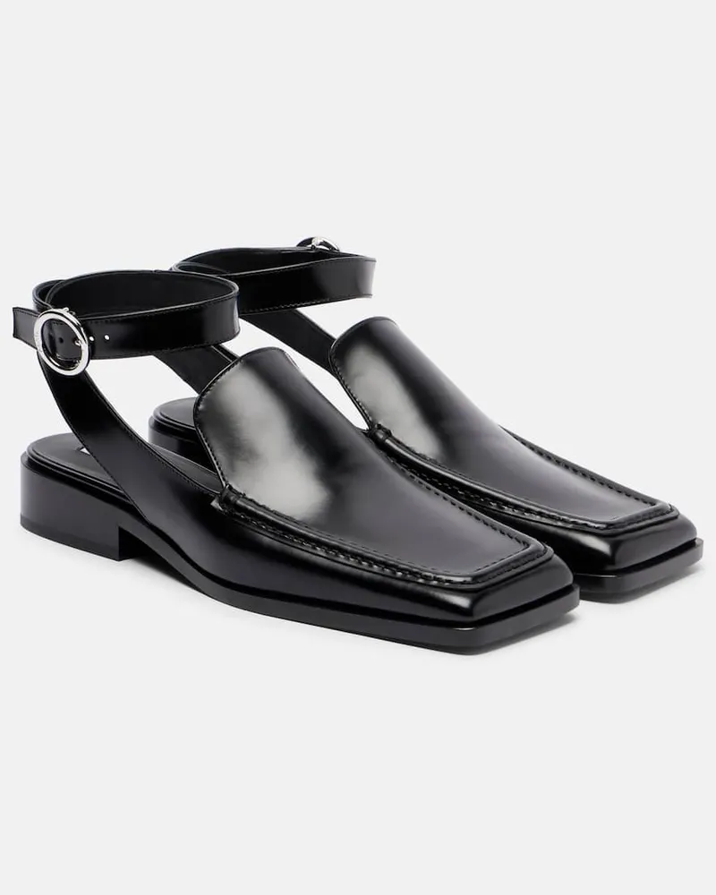 Alaïa Alaïa Slingback-Ballerinas aus Leder Schwarz