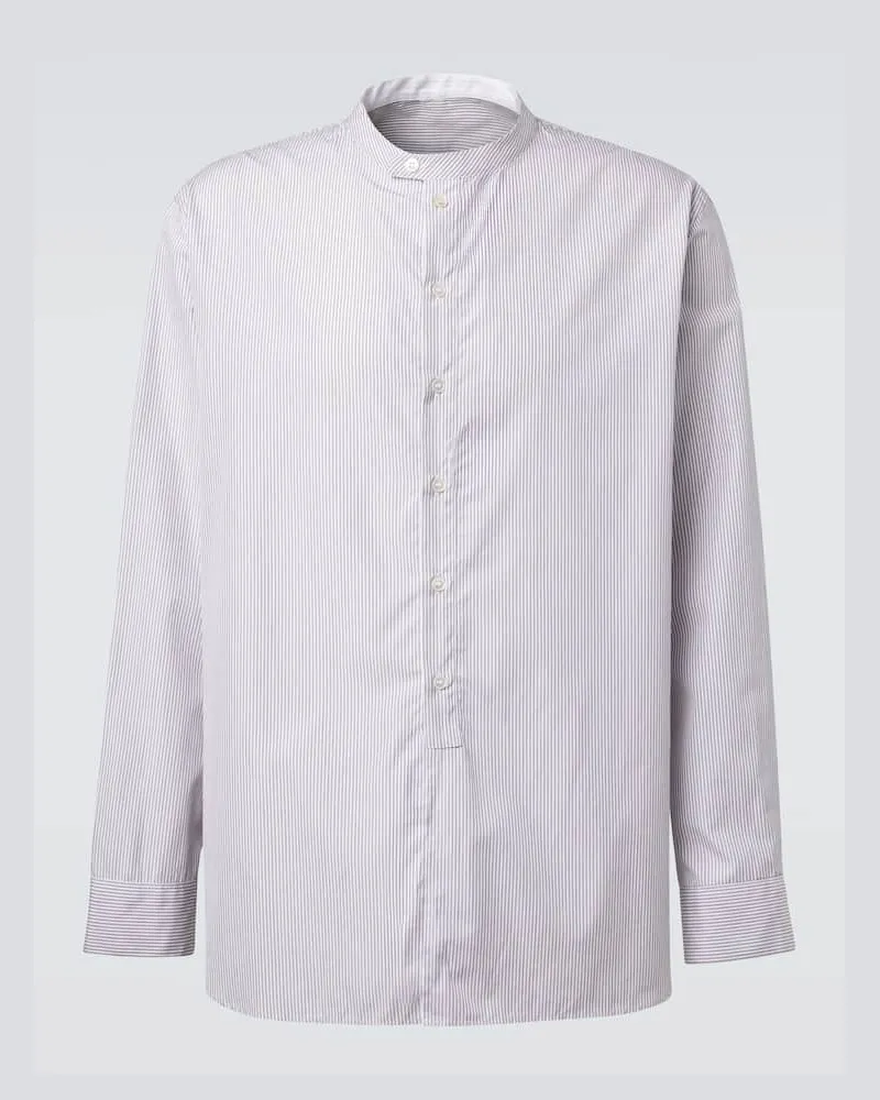 Studio Nicholson X Aaron Levine Hemd Nick aus Baumwolle Grau