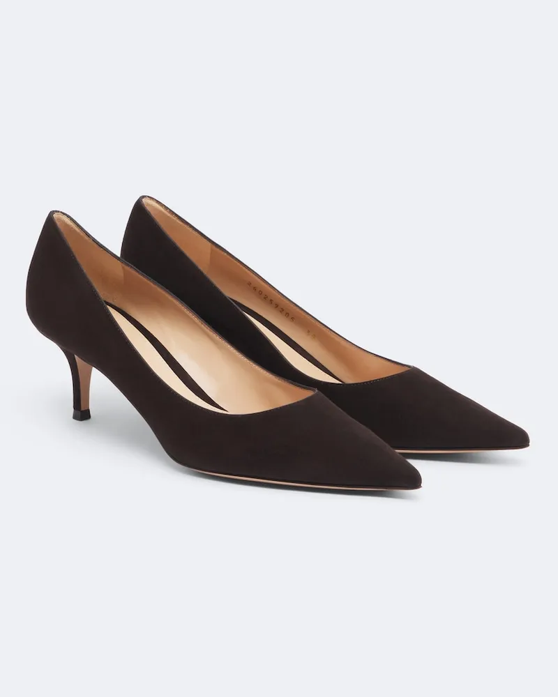 Gianvito Rossi Pumps Gianvito aus Veloursleder Braun