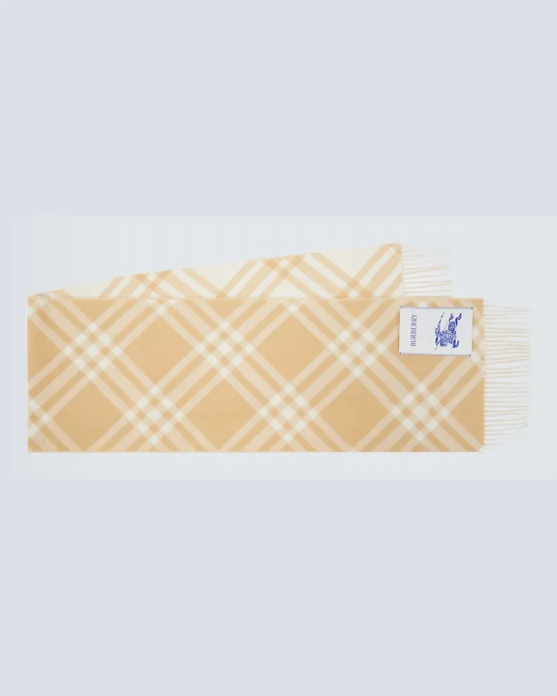 Burberry Schal aus Kaschmir Beige