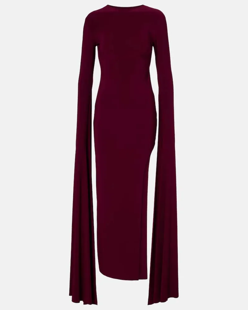 Norma Kamali Robe Burgunderrot
