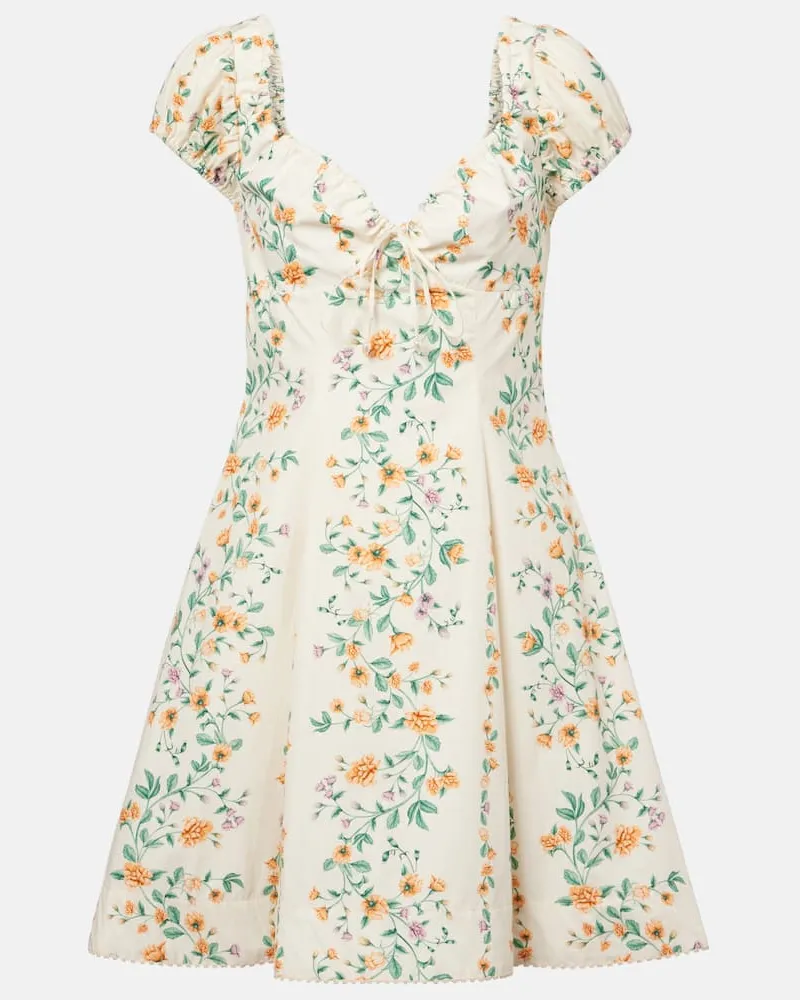 AGUA BENDITA Minikleid Mati aus Baumwollpopeline Multicolor