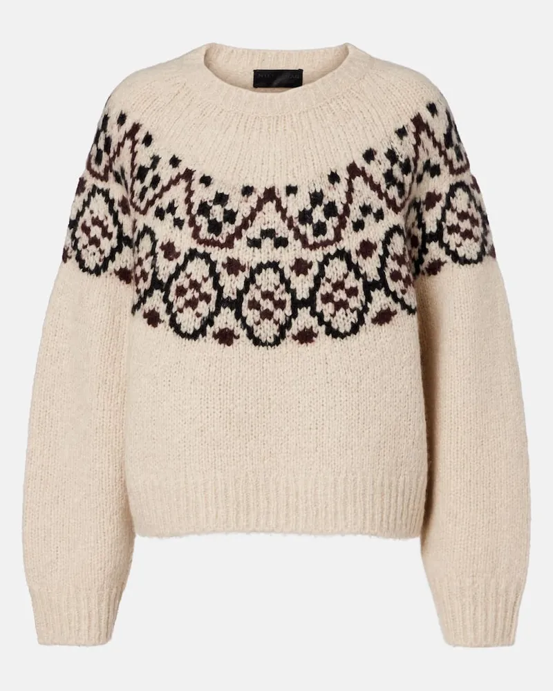 Nili Lotan Pullover Chrissy aus Jacquard Beige
