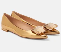 Metallic Ballerinas Jaipur aus Leder