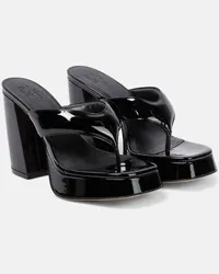 Gia Borghini Sandalen Gia 17 aus Lackleder Schwarz