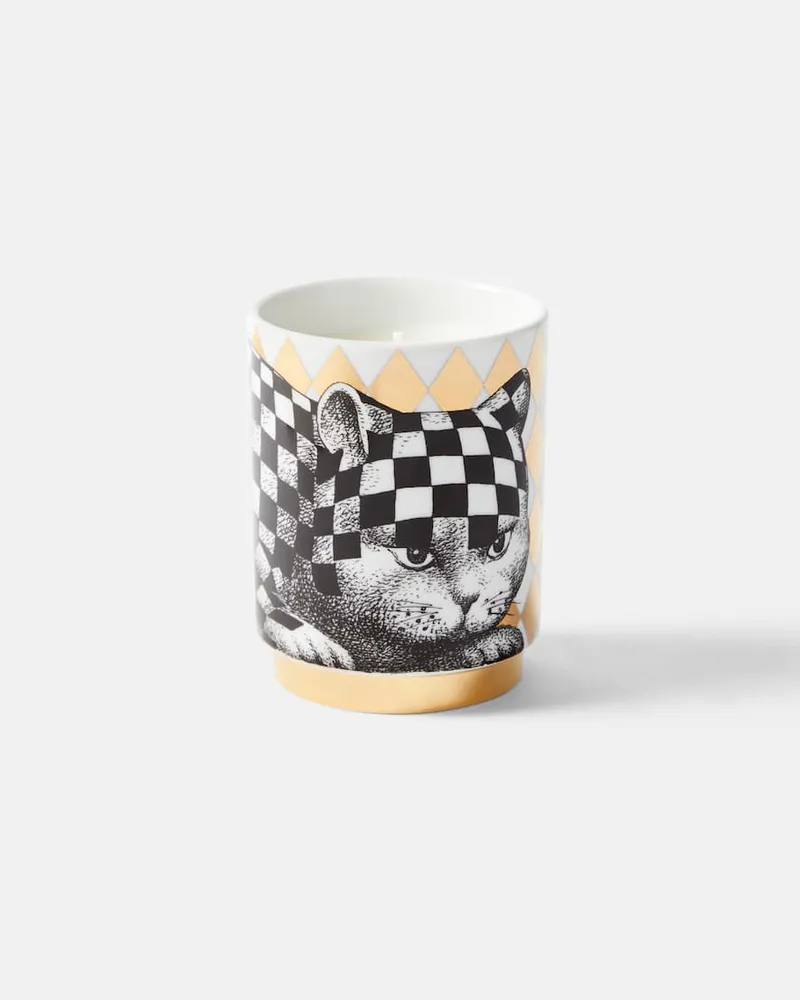 Fornasetti Duftkerze High Fidelity Immaginazione Schwarz