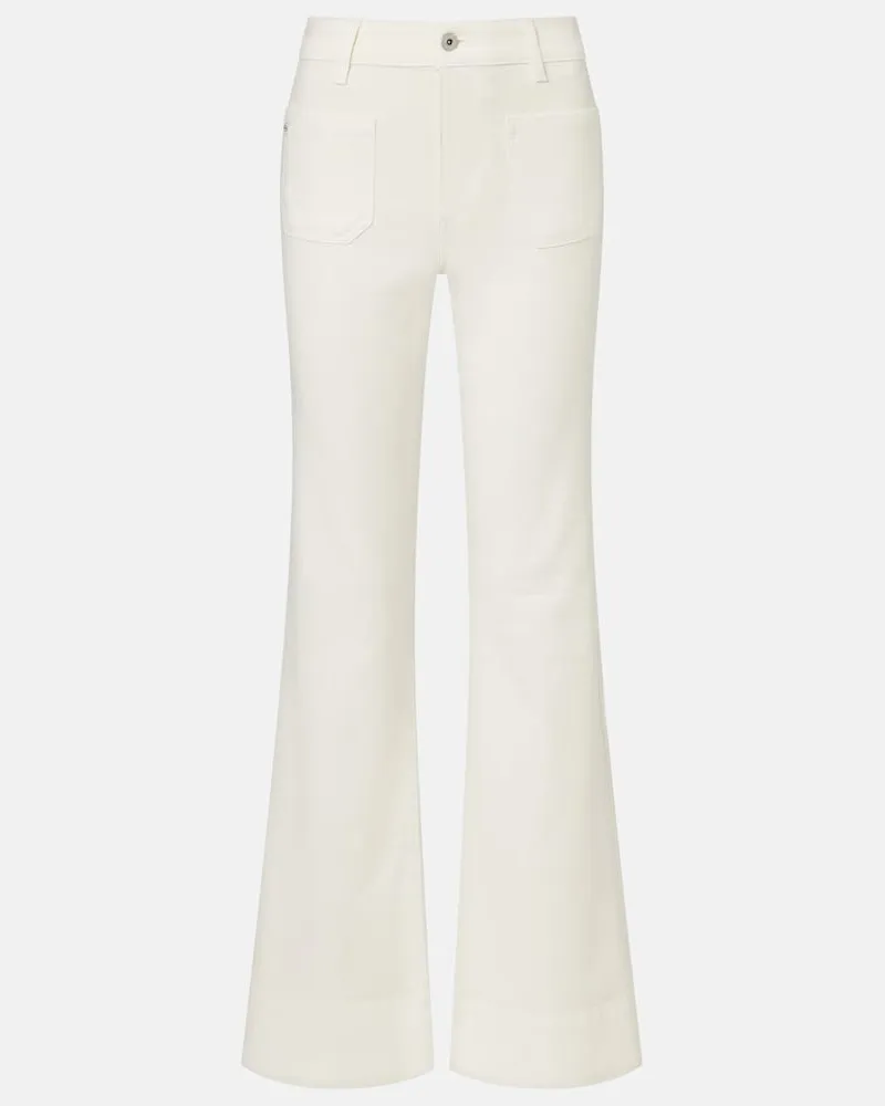 Adriano Goldschmied High-Rise Flared Jeans Vicky Weiß