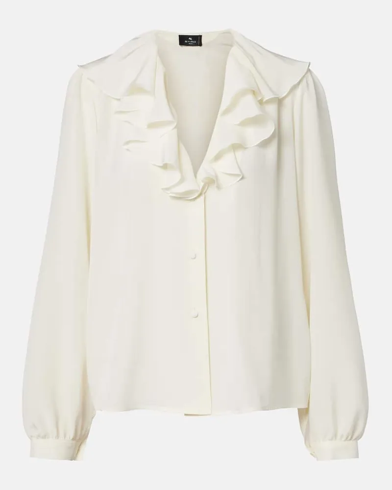 Etro Bluse aus Seide Weiß
