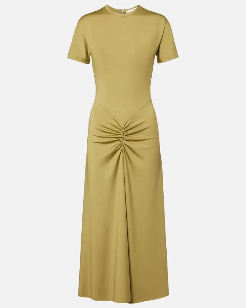 Victoria Beckham Midikleid aus Jersey Grün