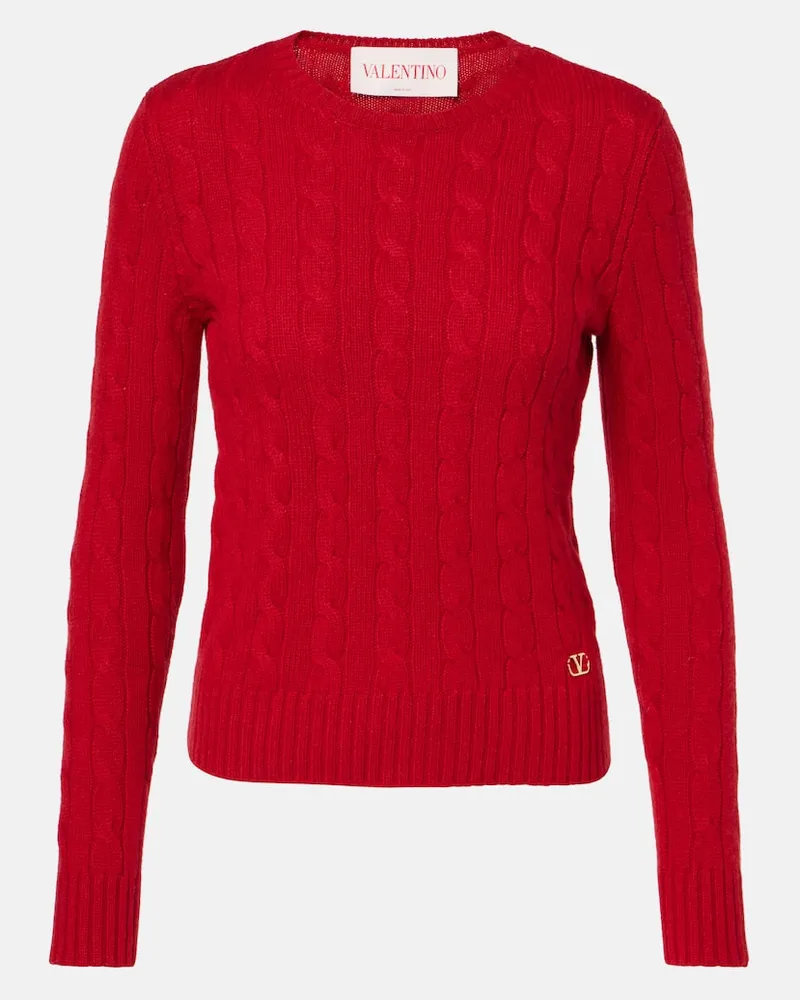 Valentino Garavani Pullover aus Kaschmir Rot