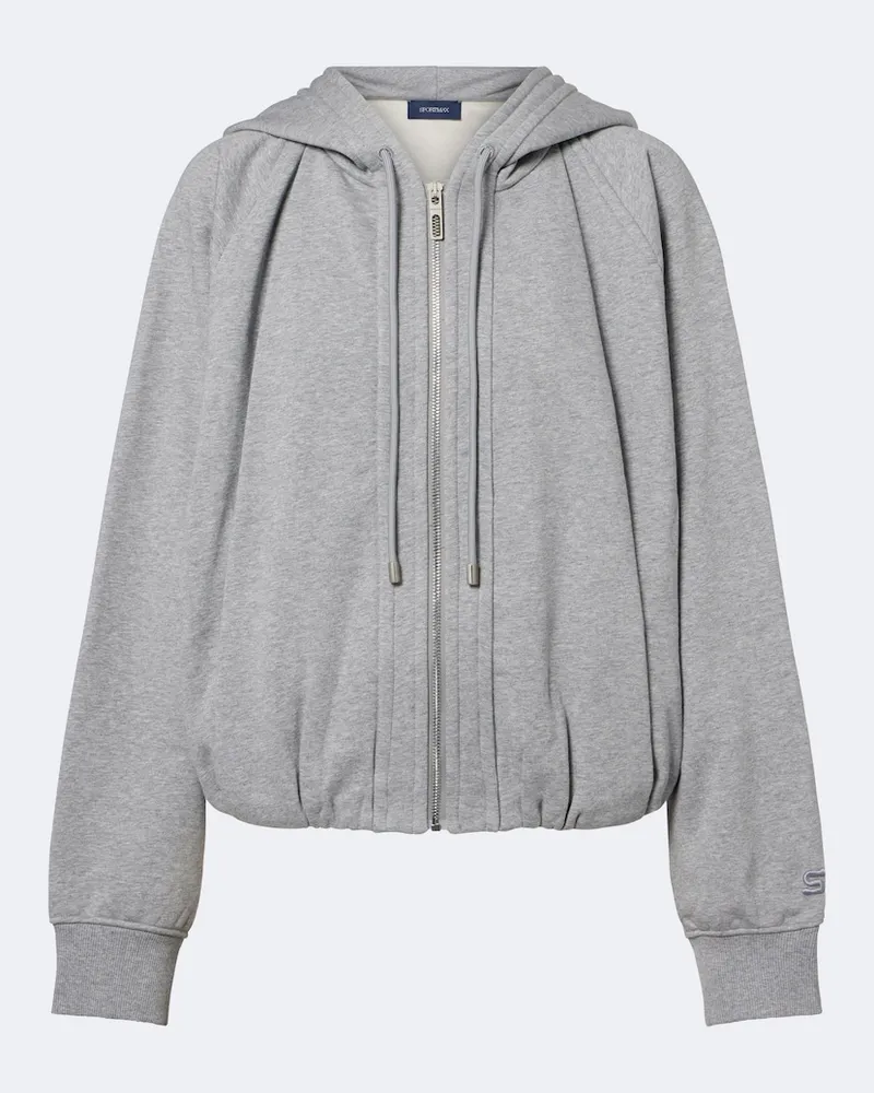 SPORTMAX Hoodie aus Baumwoll-Jersey Grau