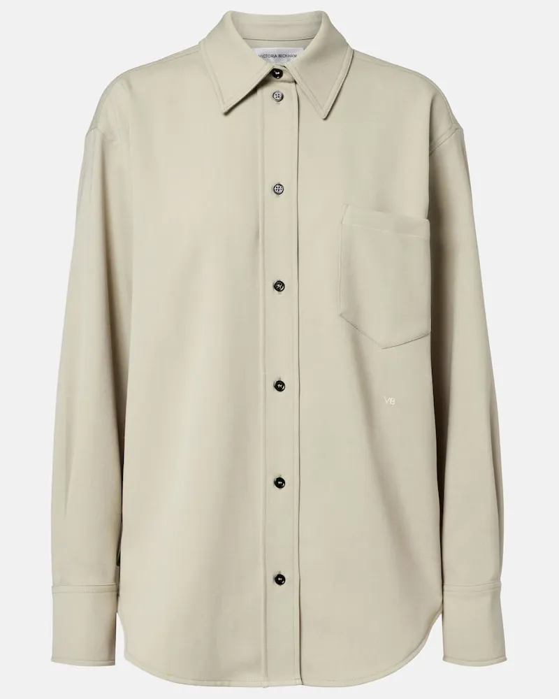 Victoria Beckham Oversize-Hemd Grau