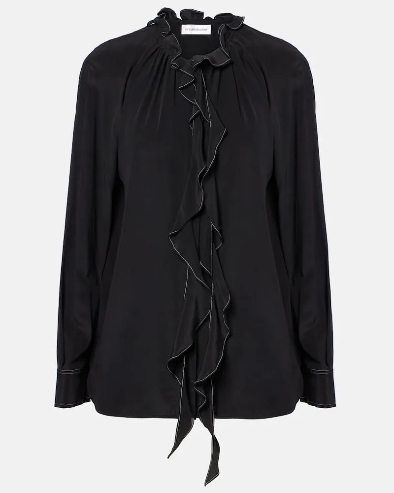 Victoria Beckham Bluse aus Seide Schwarz