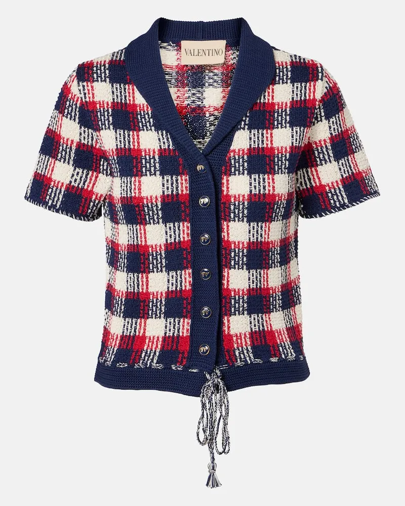 Valentino Garavani Cardigan aus Baumwolle Multicolor
