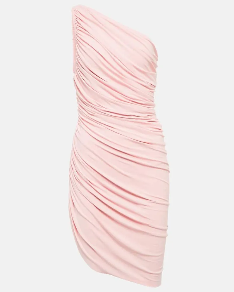Norma Kamali Asymmetrisches Minikleid Diana Pink