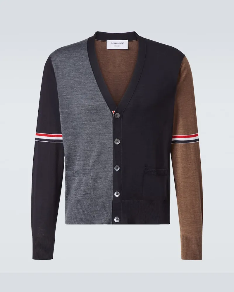 Thom Browne Cardigan aus Schurwolle Multicolor
