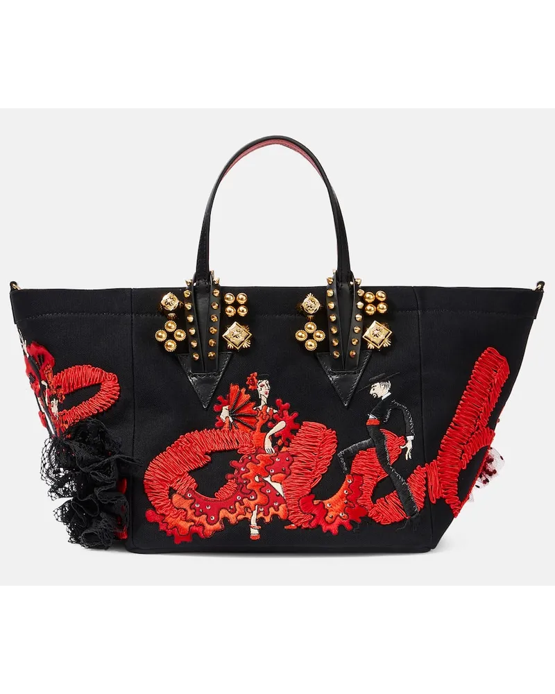 Christian Louboutin X Rossy de Palma Tote Flamencaba Small Schwarz