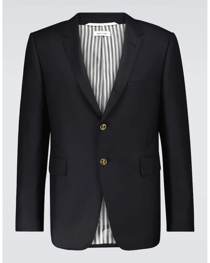 Thom Browne Blazer aus Wolle Blau