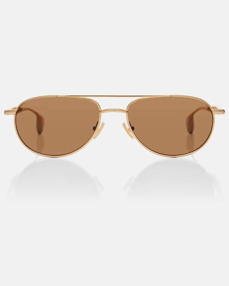 Bottega Veneta Aviator-Sonnenbrille Fin Gold