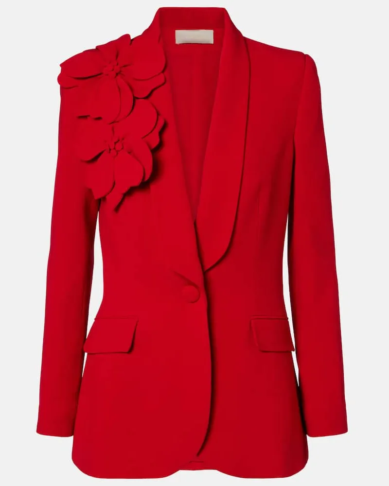 Elie Saab Blazer aus Cady Rot
