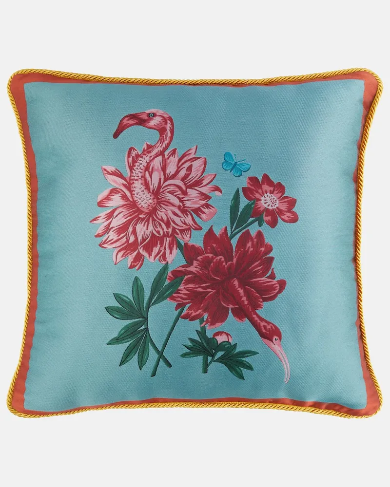 La DoubleJ Kissen Birdbloom Multicolor