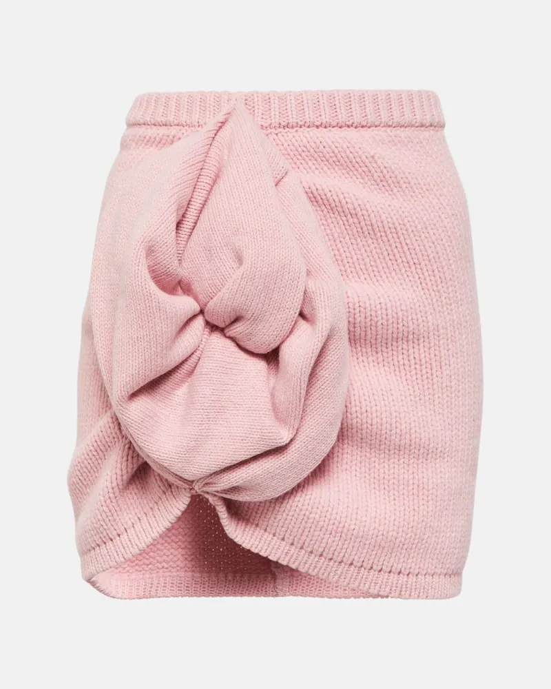 Magda Butrym Minirock aus Kaschmir Rosa