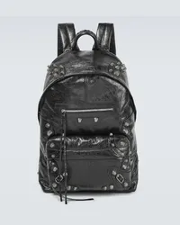 Balenciaga Rucksack Le Cagole aus Leder Schwarz