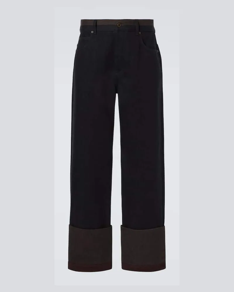 Loewe Mid-Rise Straight Jeans Schwarz