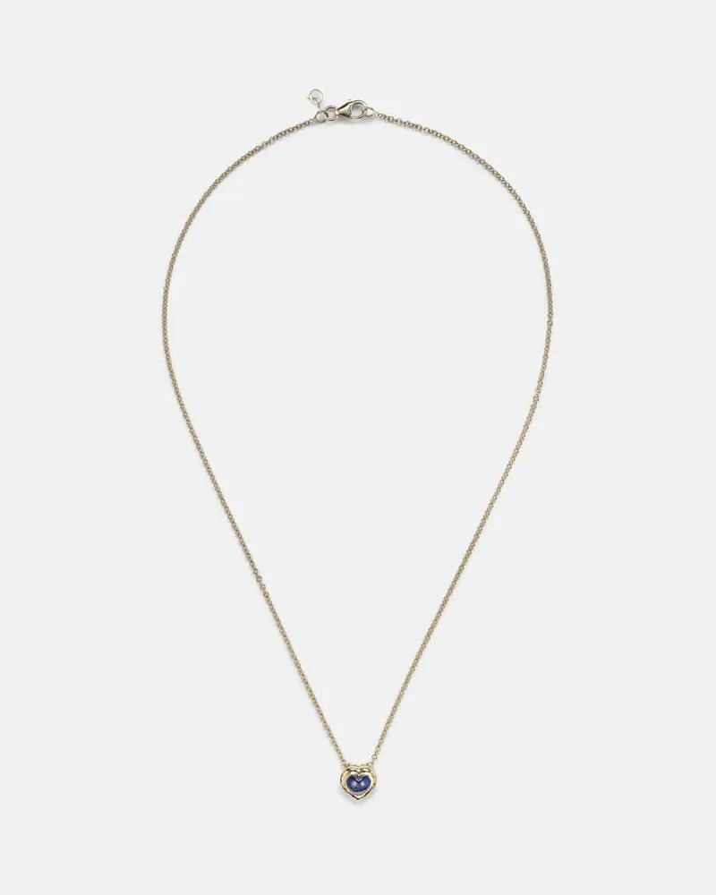 Octavia Elizabeth Halskette aus 18kt Gelbgold mit Saphir Gold