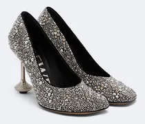 Pumps Toy aus Leder mit Kristallen