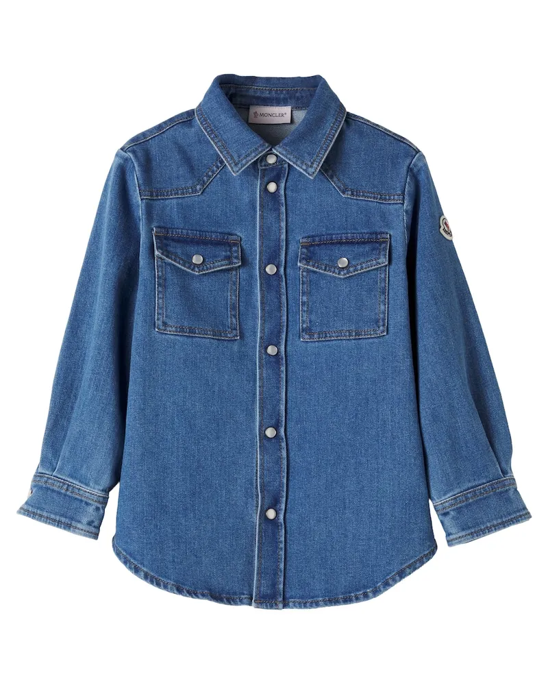 Moncler Jeanshemd Blau
