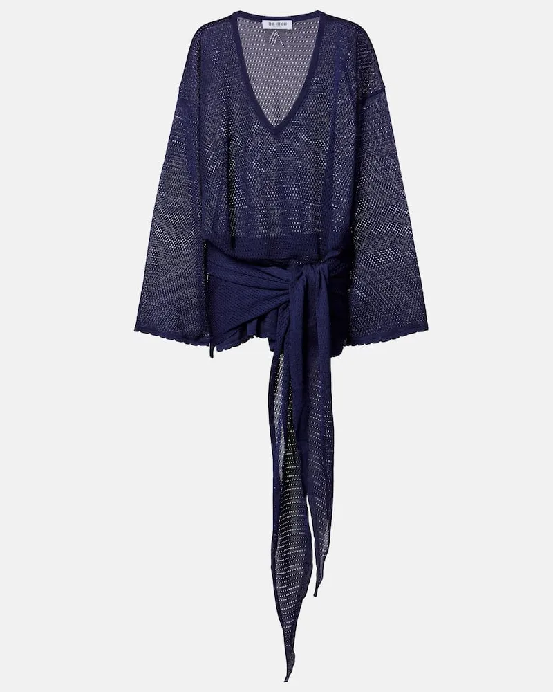 ATTICO Minikleid aus Strick Blau