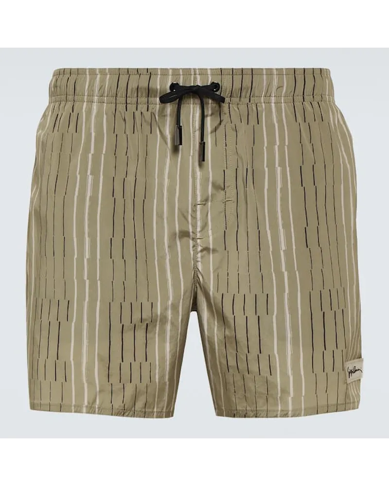 Giorgio Armani Badeshorts Gruen