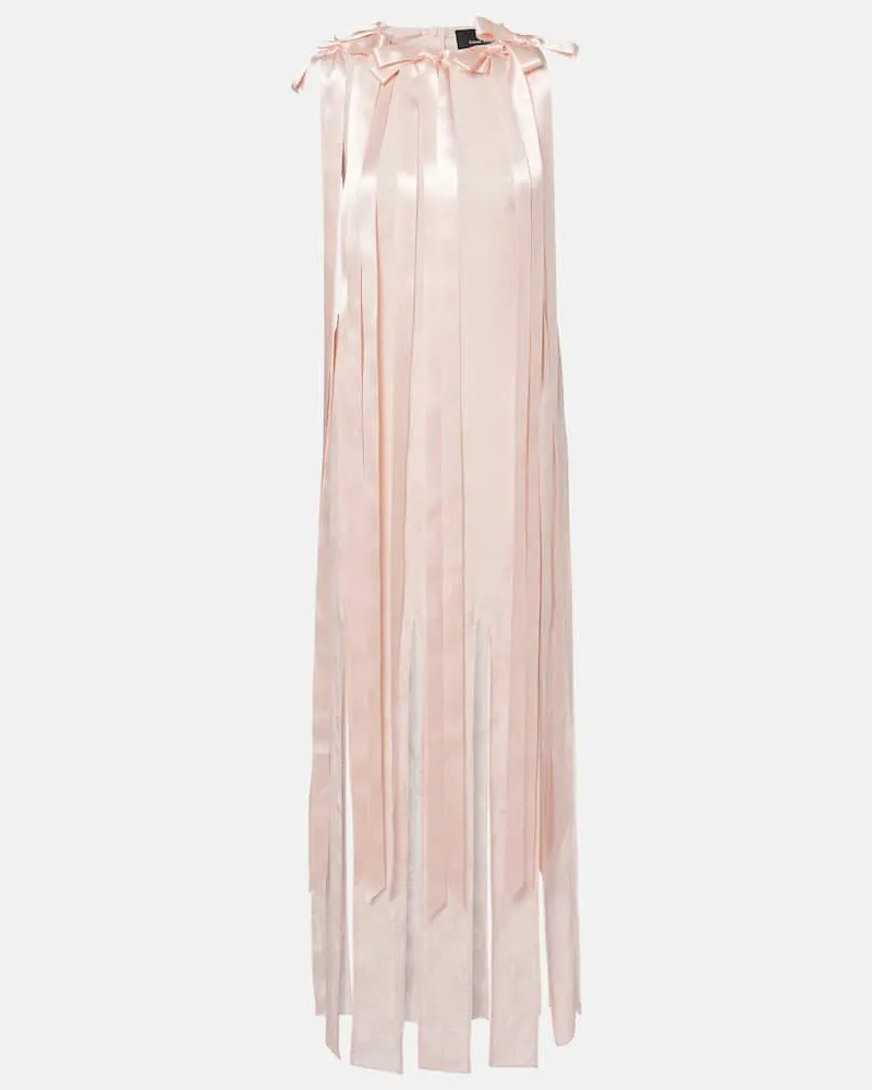 Simone Rocha Maxikleid aus Jacquard Pink