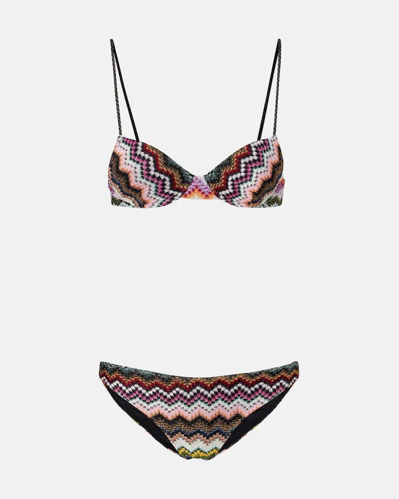 Missoni Bikini Zig Zag aus Lamé Multicolor