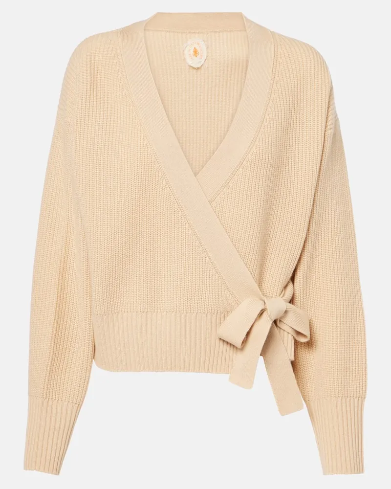 Jardin des Orangers Cardigan aus Wolle und Kaschmir Braun