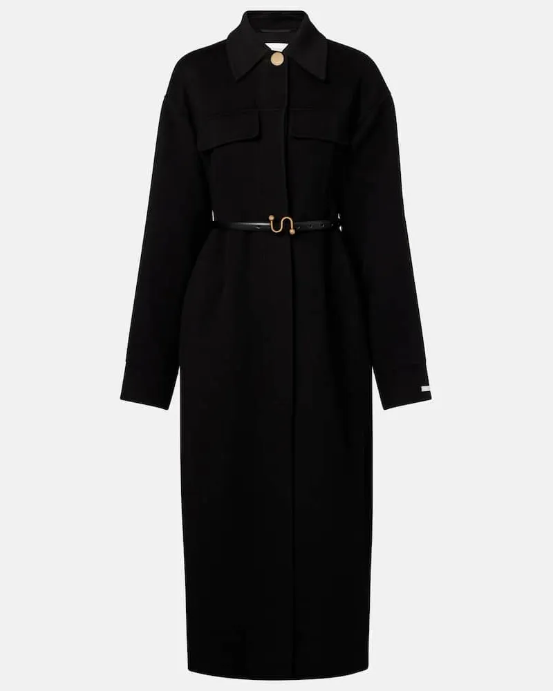 SPORTMAX Mantel Olio aus Schurwolle Schwarz