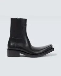 Balenciaga Ankle Boots Santiago aus Leder Schwarz