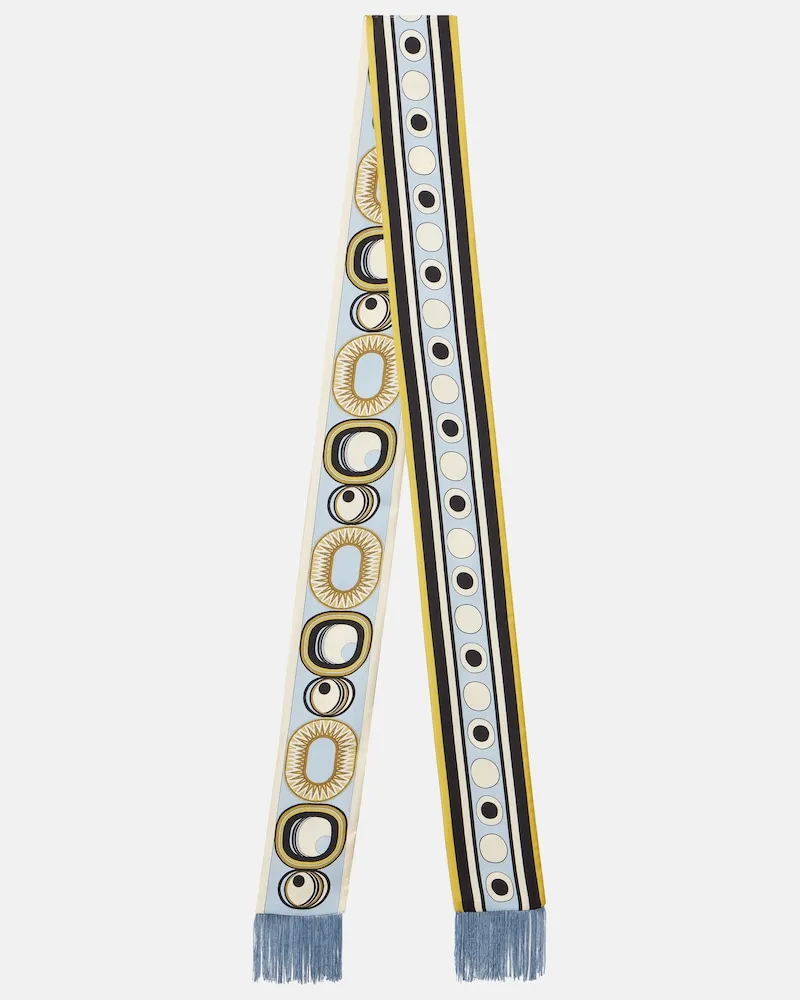 La DoubleJ Tuch aus Seiden-Twill Multicolor