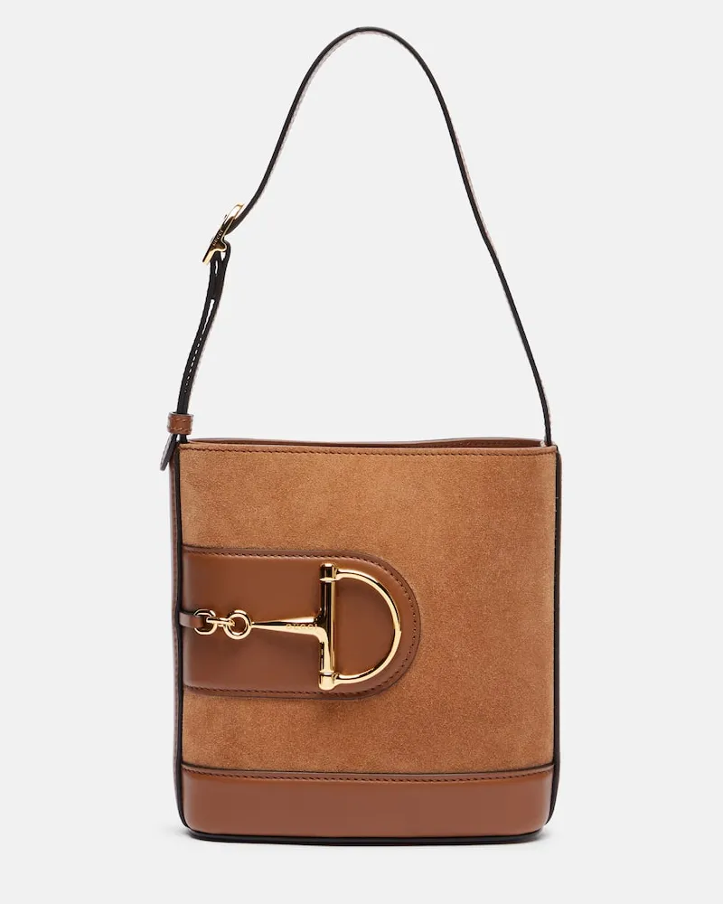 Gucci Bucket Bag Gucci 73 Mini aus Leder Grün