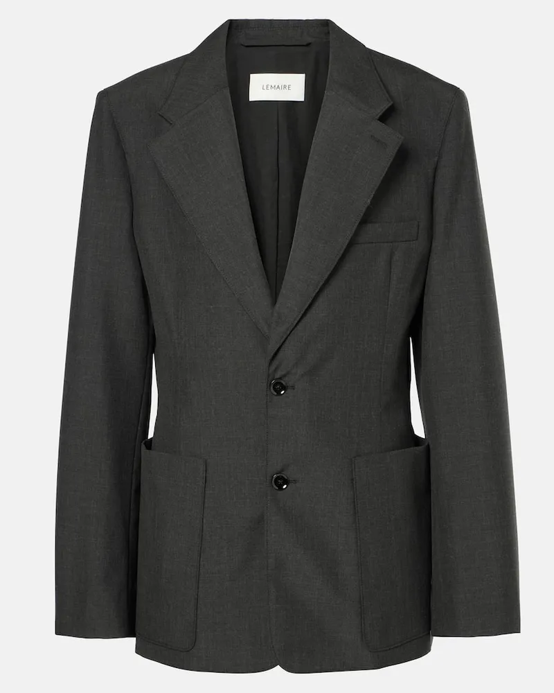 Christophe Lemaire Blazer aus Twill Schwarz