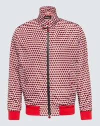 Kiton Bedruckte Jacke Rot